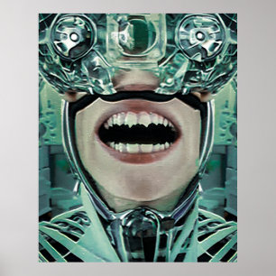 Poster Cyborg à l'art numérique chirurgical