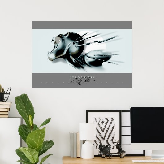 Poster Cyborg Ape (Bureau à domicile)