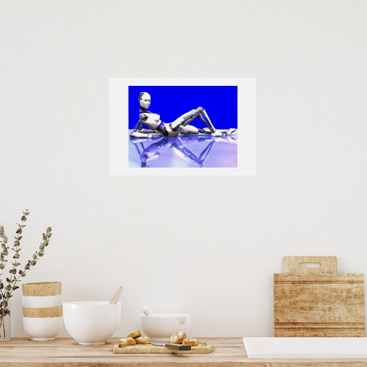 Poster Cyborg bleu (Cuisine)