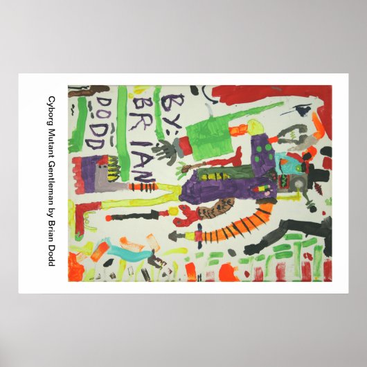 Poster Cyborg Mutant Gentleman (Devant)