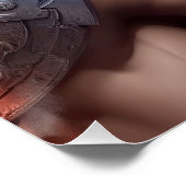 Poster Cyborg Zeus Grec Dieu (Coin)