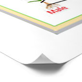 Poster Cycle De Vie D'Une Mousse Typique (Bryophyte) (Coin)