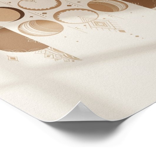 Poster Cycle lunaire bohème (Coin)