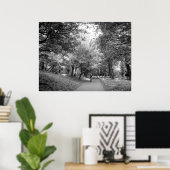 Poster Cycle Way - Noir et blanc (Bureau à domicile)