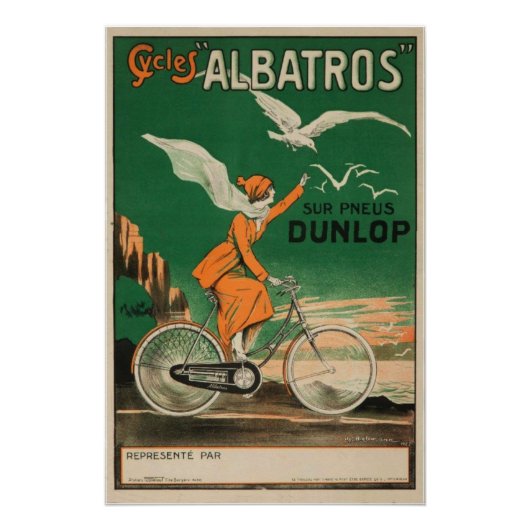 Poster Cycles Albatros Vintage (Devant)