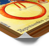 Poster Cycles de la Métropole Vélo Vintage français (Coin)