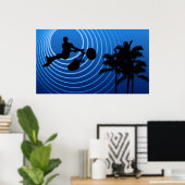 Poster cycles de lune (Bureau à domicile)