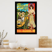 Poster Cycles de tri et automobiles (Cuisine)