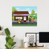 Poster Cycles d'Hootin (Bureau à domicile)