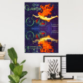 Poster Cycles Gladiator Réflexion dans le Temps Cyclisme  (Bureau à domicile)