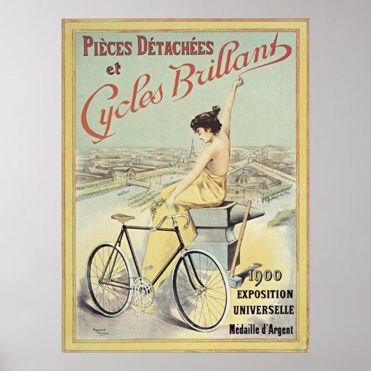 Poster Cycles Vélo Français Vintage (Devant)
