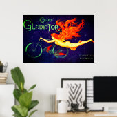 Poster Cycles vintages Gladiateur Français Cyclisme Adver (Bureau à domicile)