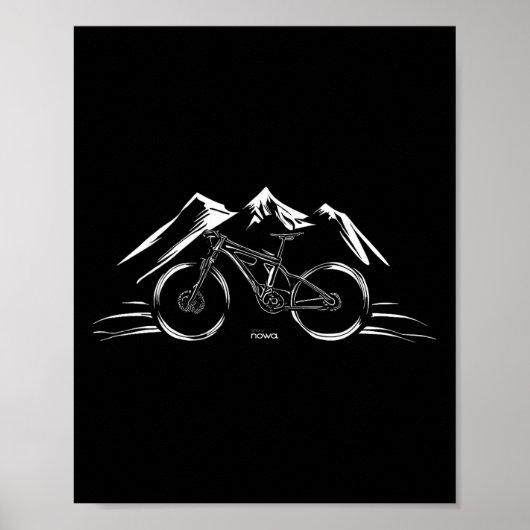 Poster Cycling Racing Bicycle Motivation Mountain Bike Cl (Devant)