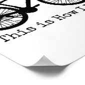 Poster Cycling Road Bike Bicycle Funny Cyclist (Coin)