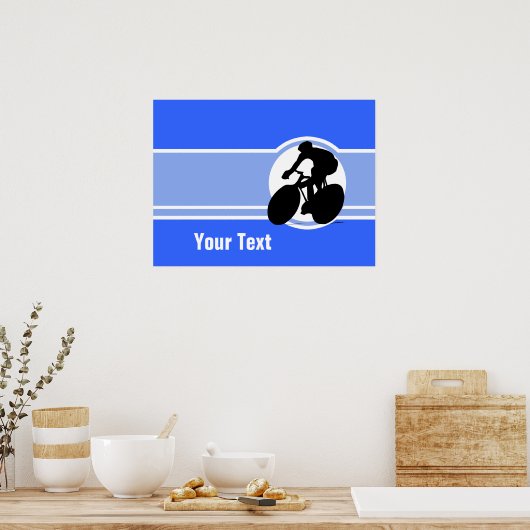 Poster Cyclisme bleu (Cuisine)