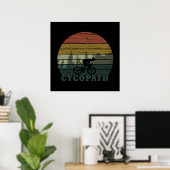 Poster cyclisme hors route à vélo (Bureau à domicile)