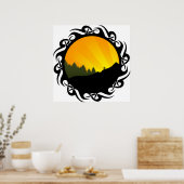 Poster cyclisme : montagne rayz : (Cuisine)
