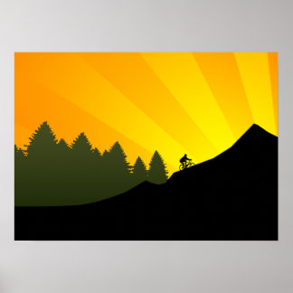 Poster cyclisme : montagne rayz :