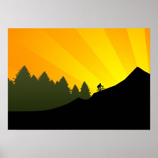 Poster cyclisme : montagne rayz : (Devant)