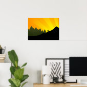 Poster cyclisme : montagne rayz : (Bureau à domicile)