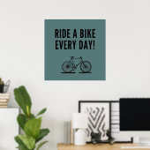 Poster Cyclisme motivationnel (Bureau à domicile)