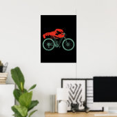 Poster Cycliste Drôle Cycliste Drôle Cycliste (Bureau à domicile)