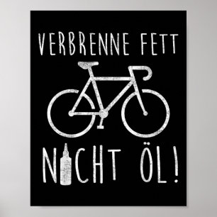 Poster Cycliste en vélo électrique Commuter Protection de