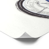 Poster cycliste gras (Coin)