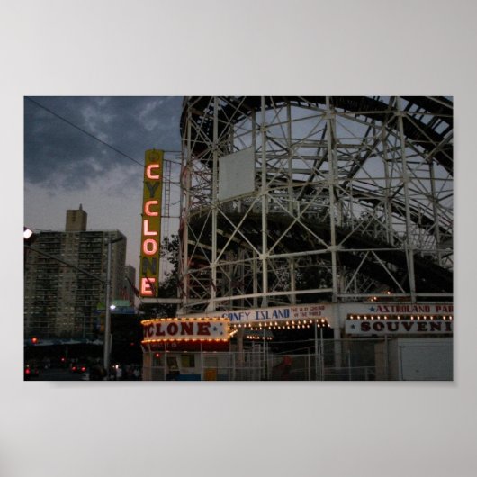 Poster Cyclone de Coney Island (Devant)