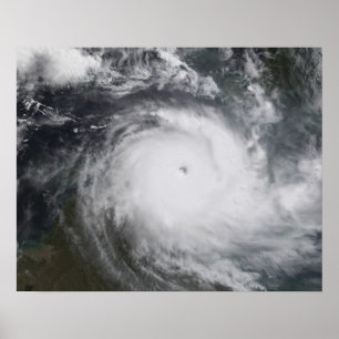 Poster Cyclone Monica dans l'océan de South Pacific