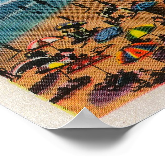 Poster Cyclone Racer et Beach Crowds, Long Beach (Coin)