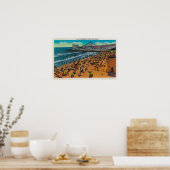 Poster Cyclone Racer et Beach Crowds, Long Beach (Cuisine)