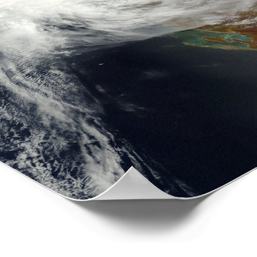 Poster Cyclone tropical Carlos (Coin)