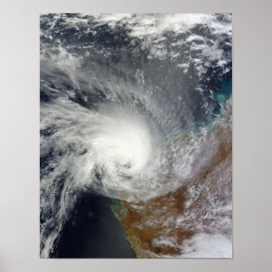Poster Cyclone tropical Carlos