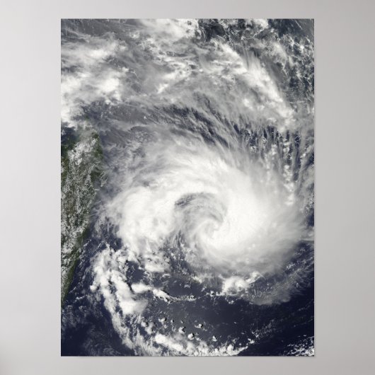 Poster Cyclone tropical Gael (Devant)