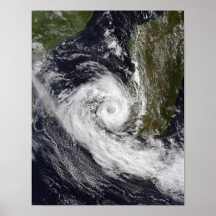 Poster Cyclone tropical Izilda