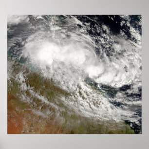 Poster Cyclone tropical Olga sur le nord-est de l'Austral