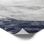 Poster Cyclone tropical Oli au large de Tahiti (Coin)