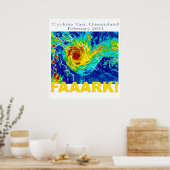 Poster Cyclone Yasi, Queensland, février 2011 (Cuisine)