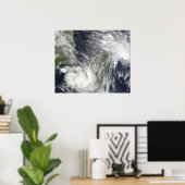 Poster Cyclones tropicaux Eric et Fanele (Bureau à domicile)