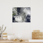 Poster Cyclones tropicaux Eric et Fanele (Cuisine)