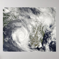 Cyclones tropicaux Eric et Fanele 2
