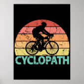 Poster Cyclopath drôle Cyclisme (Devant)