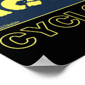 Poster CYCLOPATH drôle VTT idée cadeau (Coin)