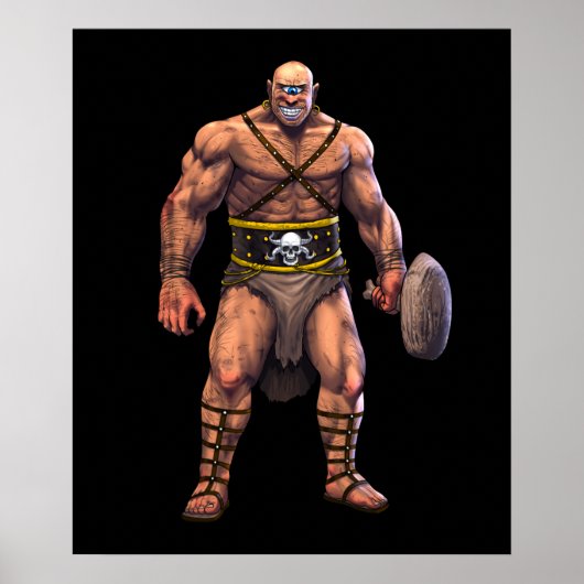 Poster Cyclope de mythologie grecque (Devant)