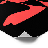 Poster Cyclops rose Un Oeil Mignonne Monstre Agitant (Coin)