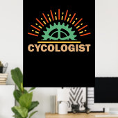 Poster Cycologiste (Bureau à domicile)