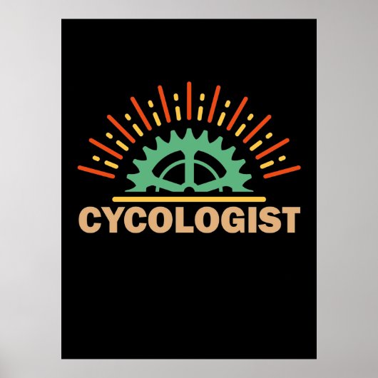 Poster Cycologiste (Devant)