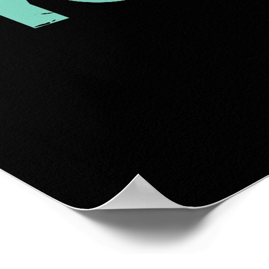 Poster Cycologiste Funny Cycling (Coin)