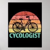 Poster Cycologiste Funny Cycling (Devant)